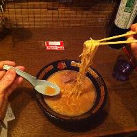 Delicous ramen being consumed!